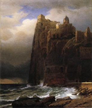  Cliffs Painting - Coastal Cliffs aka Ischia scenery Luminism William Stanley Haseltine